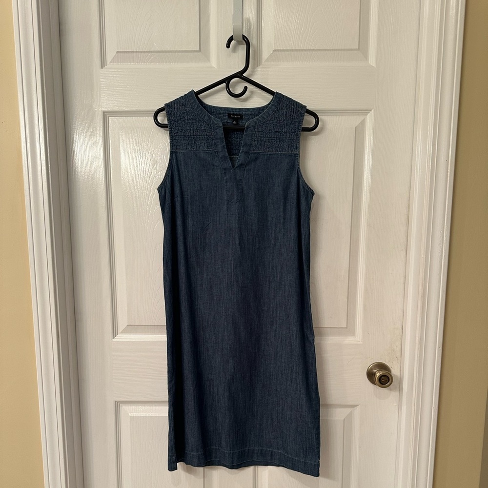 Denim shift dress. Talbots size 6.